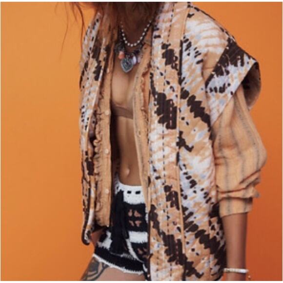 Free People Llani Tie Dye Vest Size Small - Picture 1 of 8